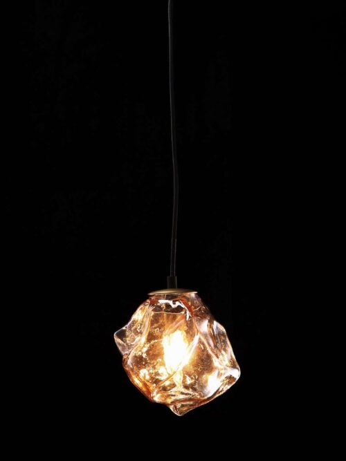 Lampada da Soffitto Vetro Fumé 17x19x20