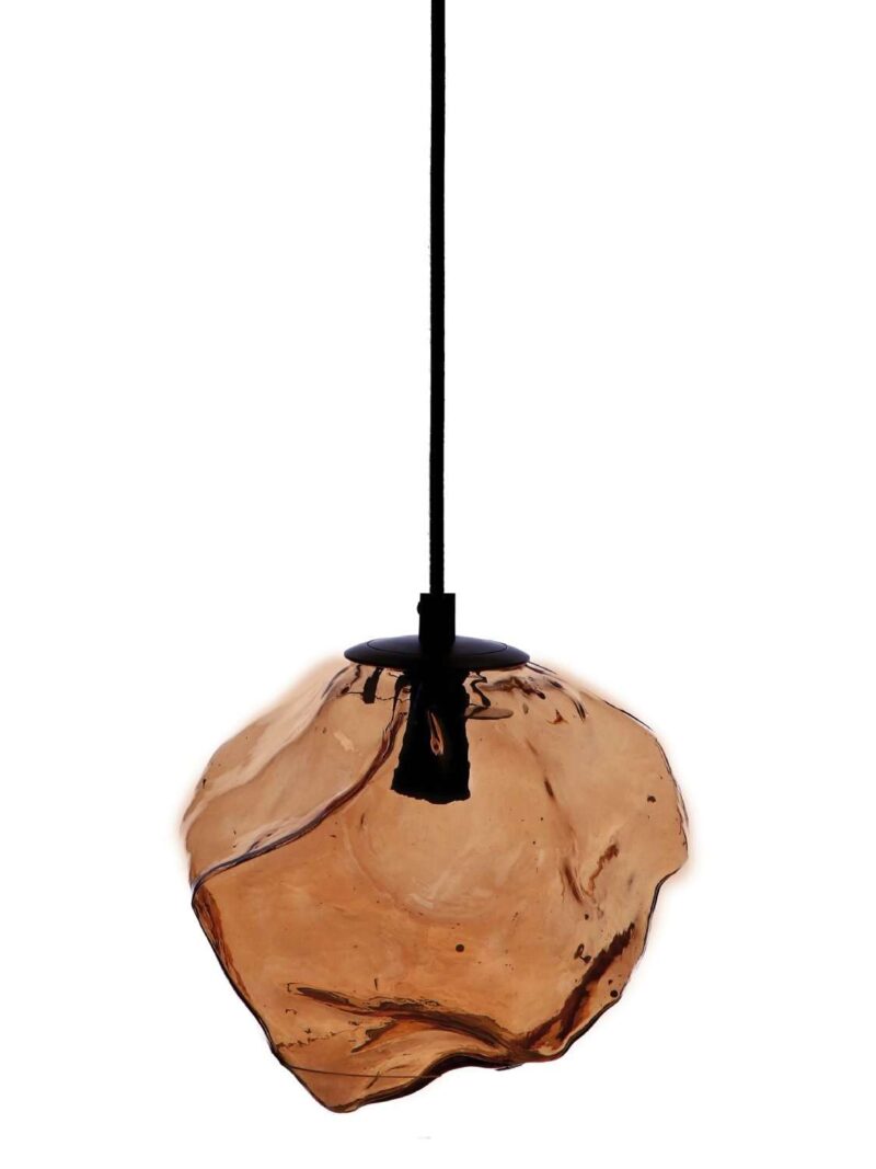 Lampada Da Soffitto Vetro Fumé 17X19X20