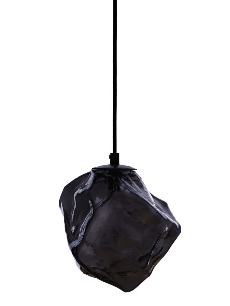 Lampada Da Soffitto Vetro Fumé 17X19X20