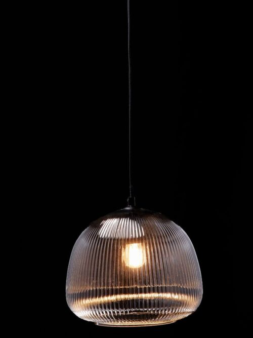 Lampada da Soffitto Vetro Fumé 26x23