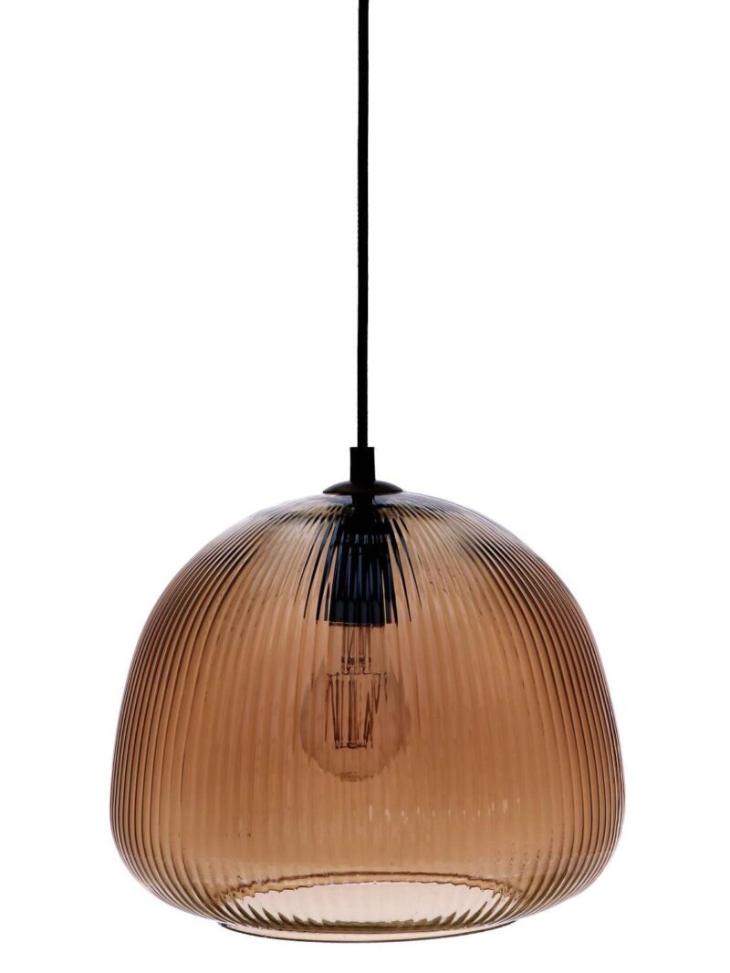 Lampada Da Soffitto Vetro Fumé 26X23