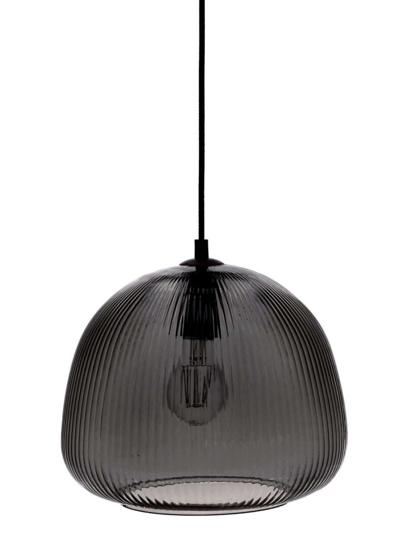 Lampada Da Soffitto Vetro Fumé 26X23