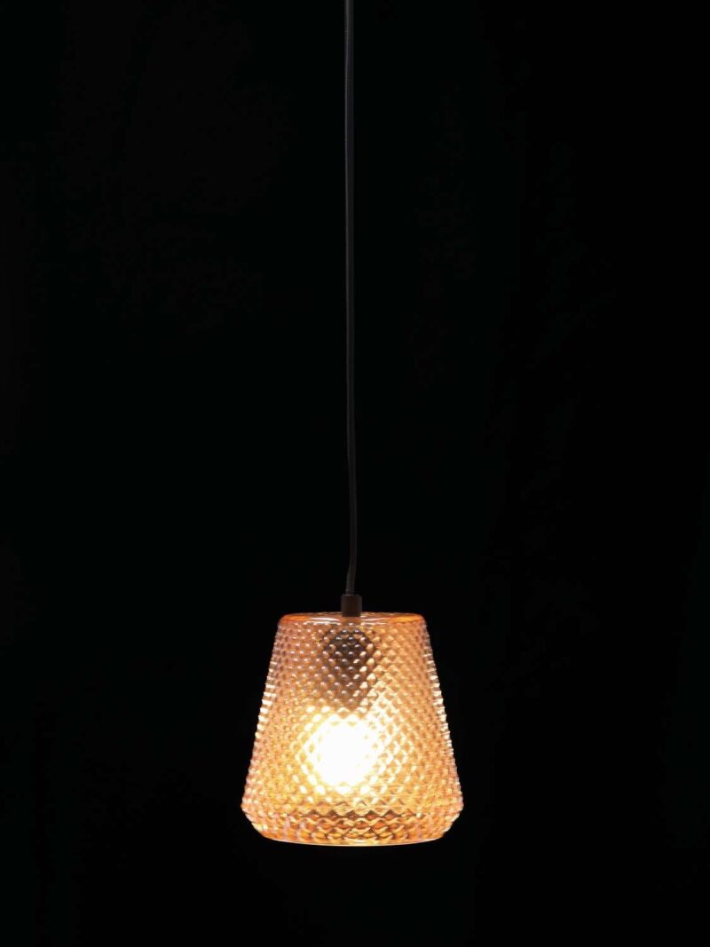 Lampada Da Soffitto Edan Vetro Fumé 14X16