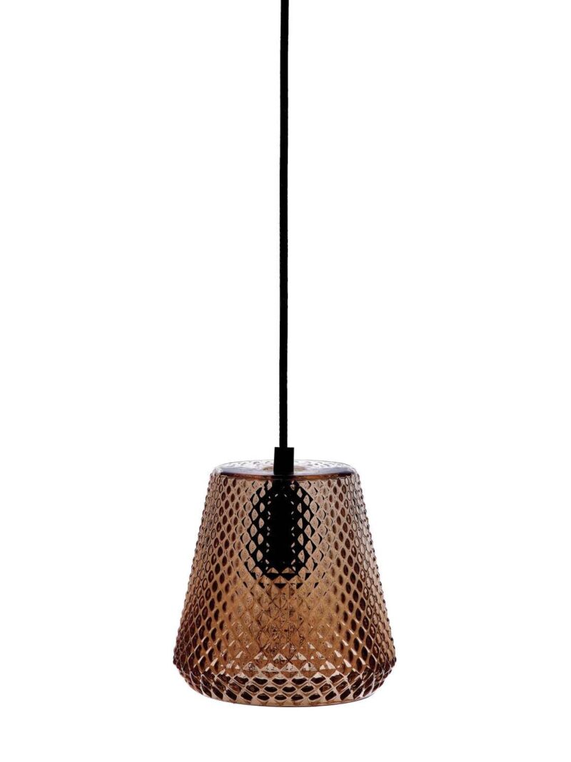 Lampada Da Soffitto Edan Vetro Fumé 14X16