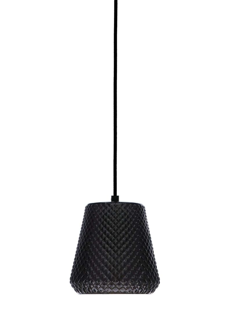 Lampada Da Soffitto Edan Vetro Fumé 14X16