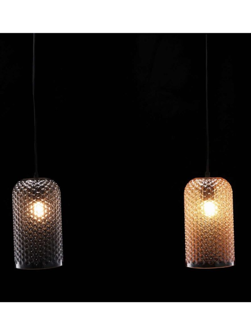 Lampada Da Soffitto Edan Vetro Fumé 14X25