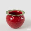 Vaso Fragola Design in Ceramica Rosso Brillante h14