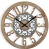 Orologio Da Parete Decorativo Linton In Legno Marrone