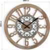 Orologio Da Parete Decorativo Linton In Legno Marrone