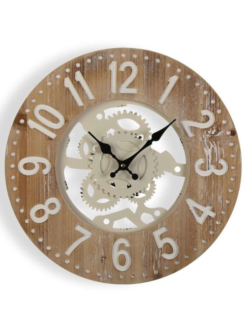 Orologio da Parete in Metallo e Legno 40 cm