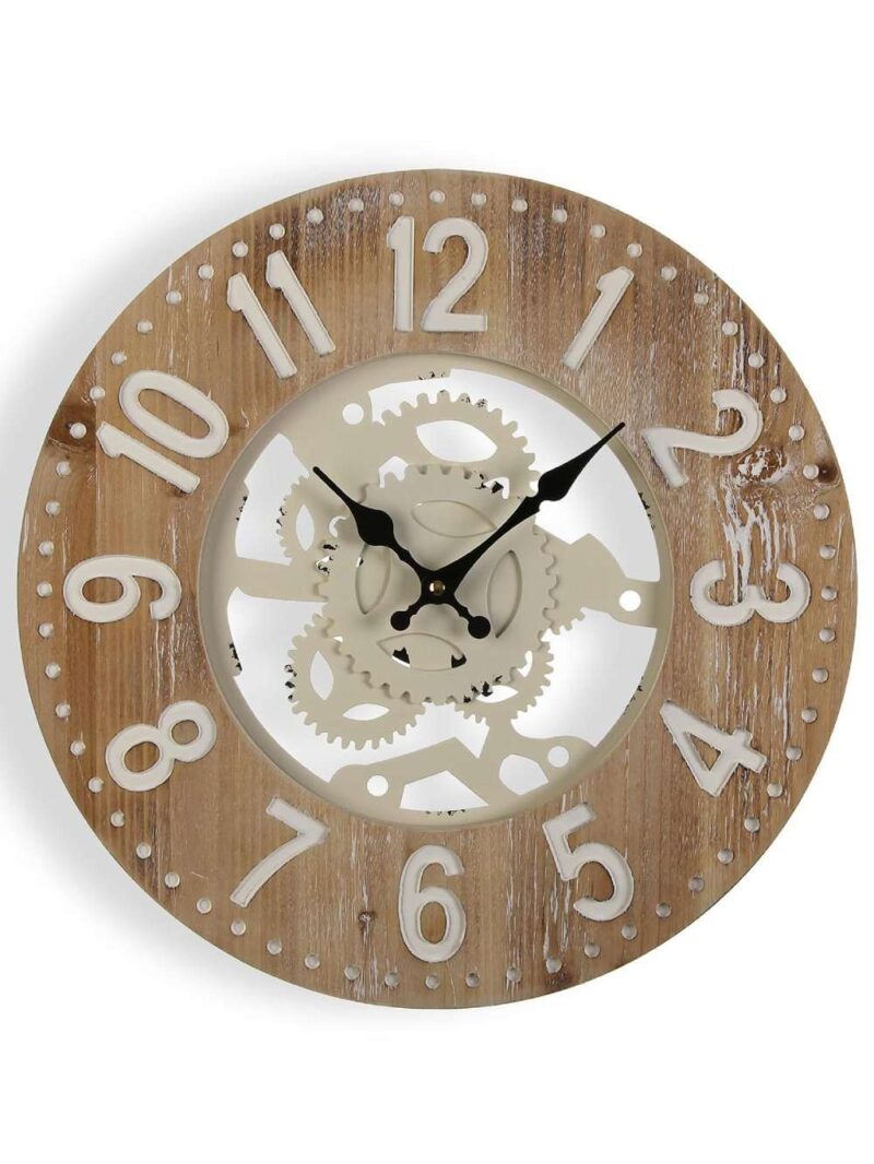 Orologio Da Parete In Metallo E Legno 40 Cm