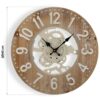 Orologio Da Parete In Metallo E Legno 40 Cm