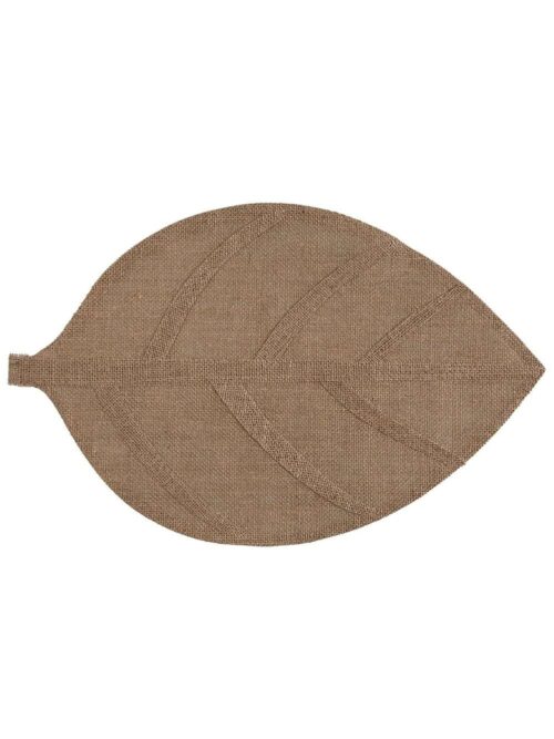 Sottopiatto Foglia Beige in Juta