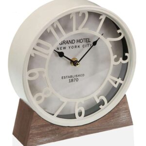 Orologio da Tavolo con Base in Legno