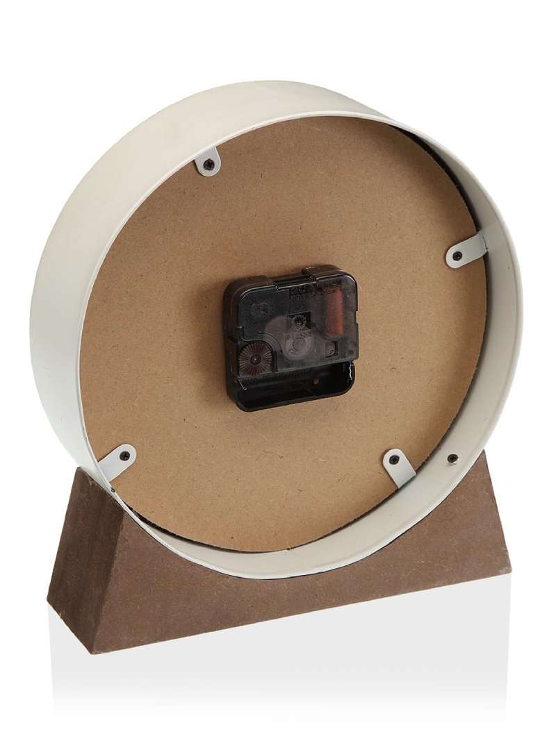Orologio Da Tavolo Con Base In Legno