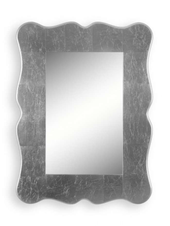 Specchio Da Parete Sion In Legno Con Foglia D'Argento