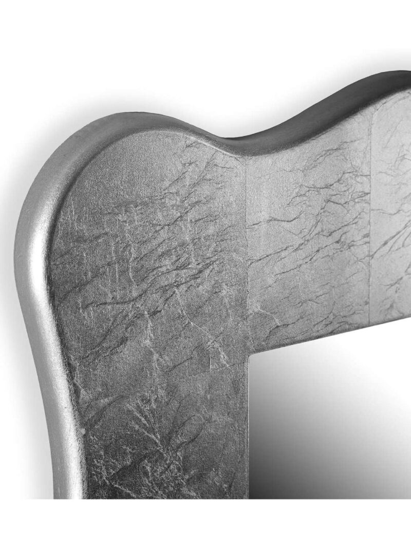 Specchio Da Parete Sion In Legno Con Foglia D'Argento