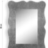 Specchio Da Parete Sion In Legno Con Foglia D'Argento