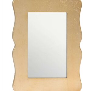 Specchio da Parete SION in Legno con Foglia d'Oro