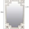 Specchio Da Parete Moderno Con Cornice In Legno Oro 120X80