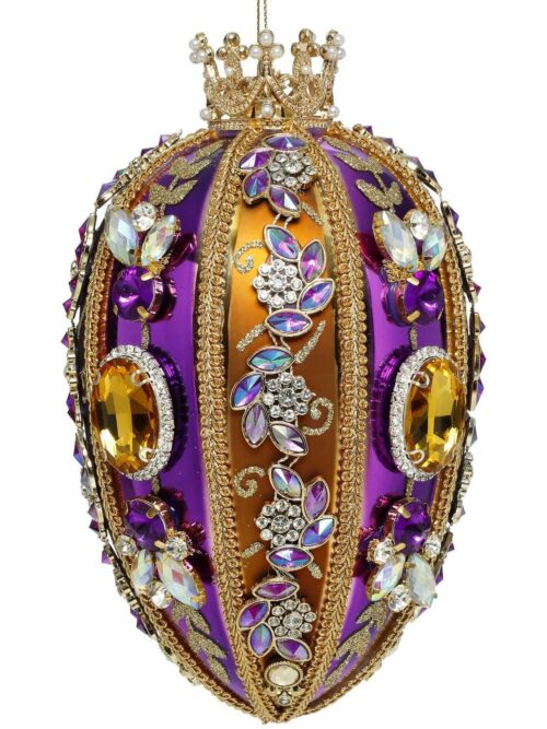 Ornamento Uovo Fabergé Jewel 19 cm Mark Roberts