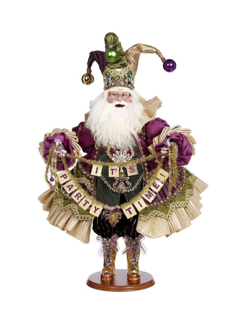 Mardi Gras King Verde-Viola It'S Party Time