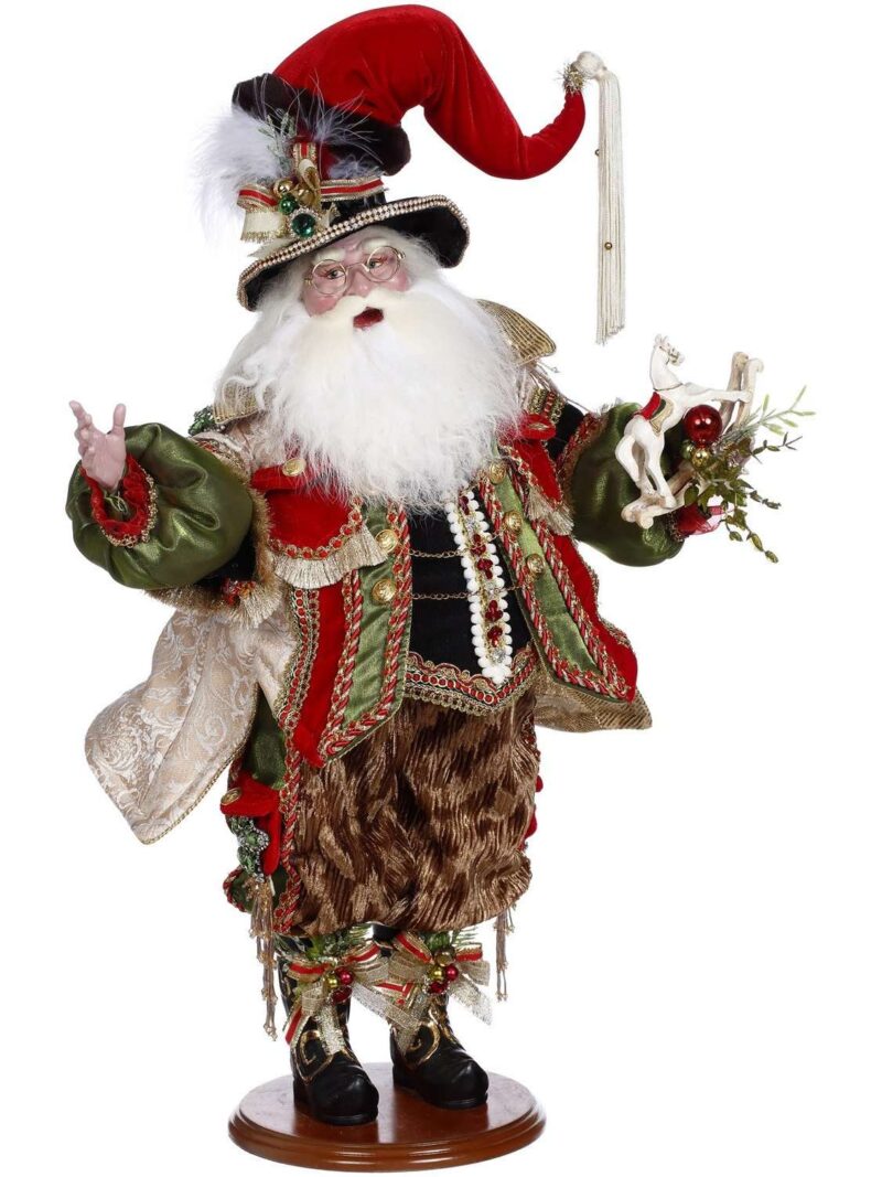 Babbo Natale Con Cavallo A Dondolo Mark Roberts