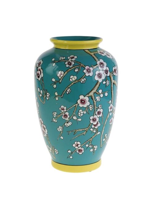 Vaso Sakura in Porcellana Dipinto a Mano Blu