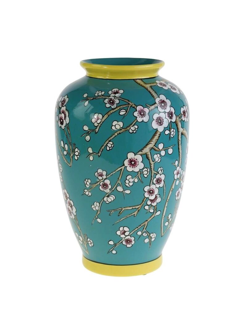 Vaso Sakura In Porcellana Dipinto A Mano Blu