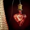 Lampadina Led A Cuore Rossa Effetto Vintage