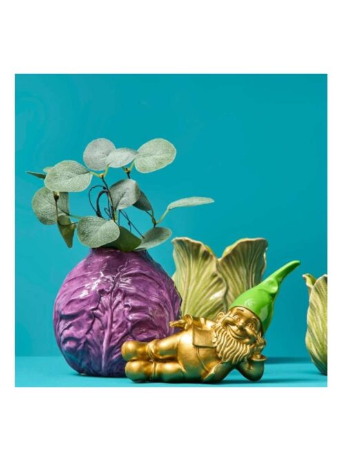 Gnomo Disteso Dorato Golden Relax Verde