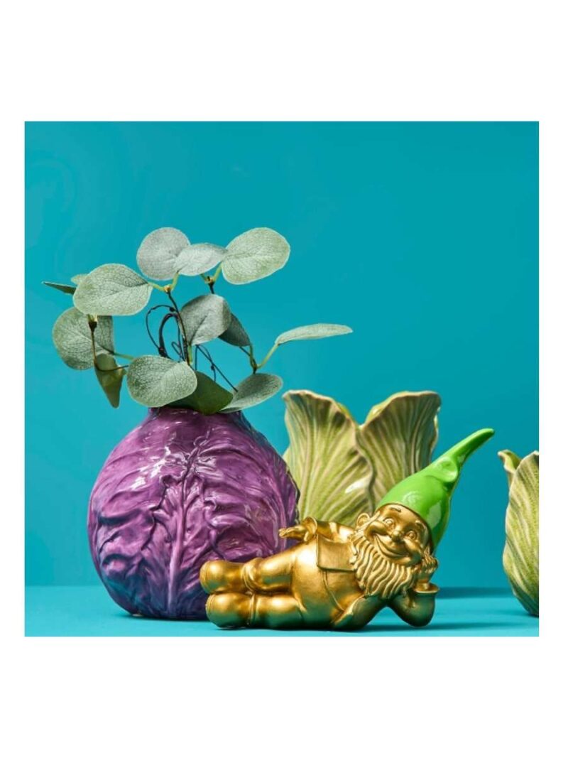 Gnomo Disteso Dorato Golden Relax Verde