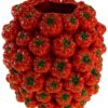 Vaso Gazpacho Rosso H33 Ceramica Artigianale