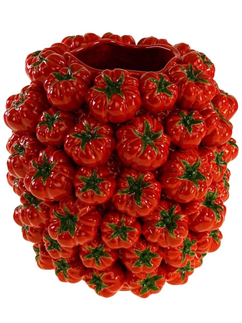 Vaso Gazpacho Rosso H33 Ceramica Artigianale