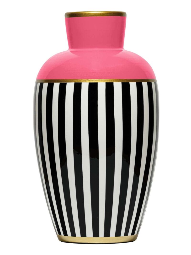 Vaso Anfora Porcellana Vogue Rosa