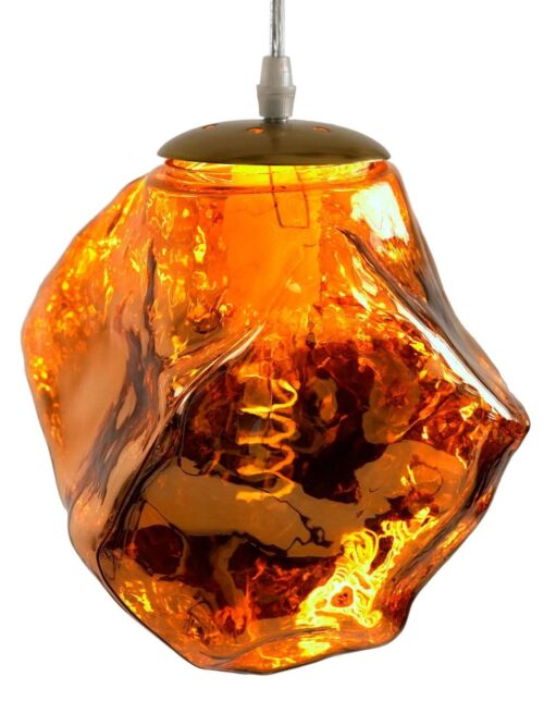 Lampadario Prisma Giallo
