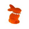 Coniglietto Pasquale Floccato Con Collana Di Perline