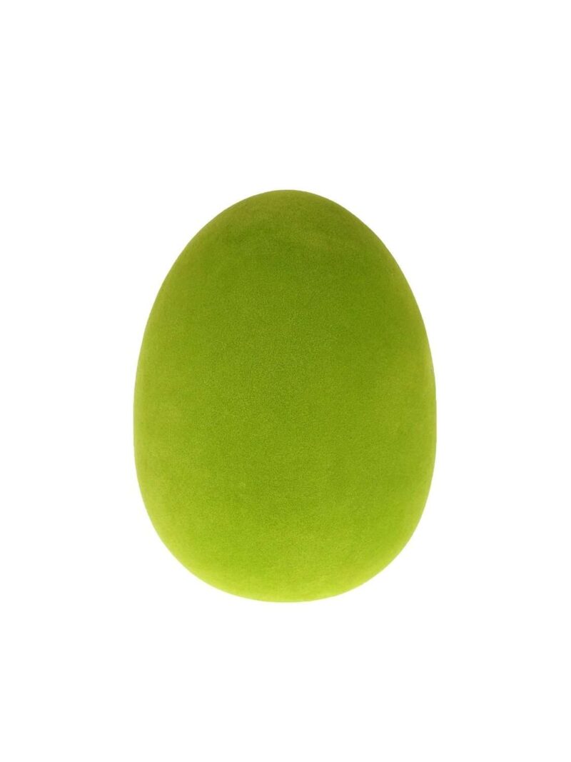 Uovo Pasquale In Velluto Floccato Piccolo