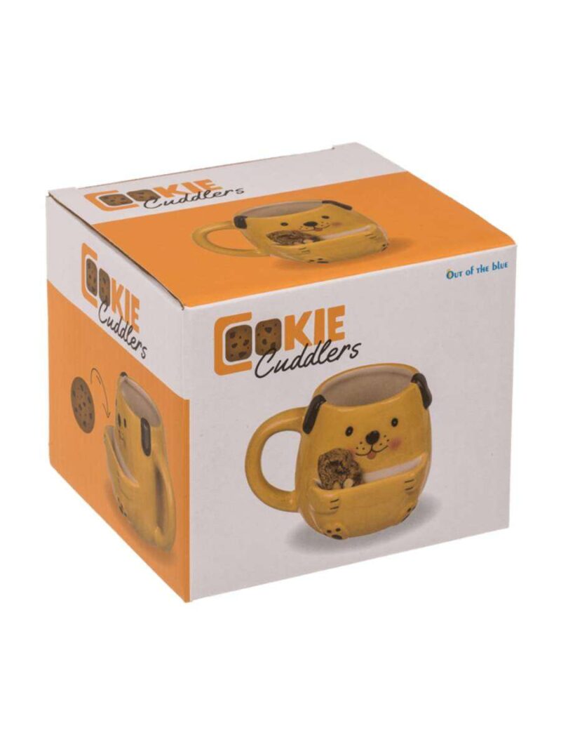 Tazza Cane In Ceramica Con Portabiscotto