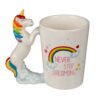 Tazza Con Manico A Forma Di Unicorno Never Stop Dreaming