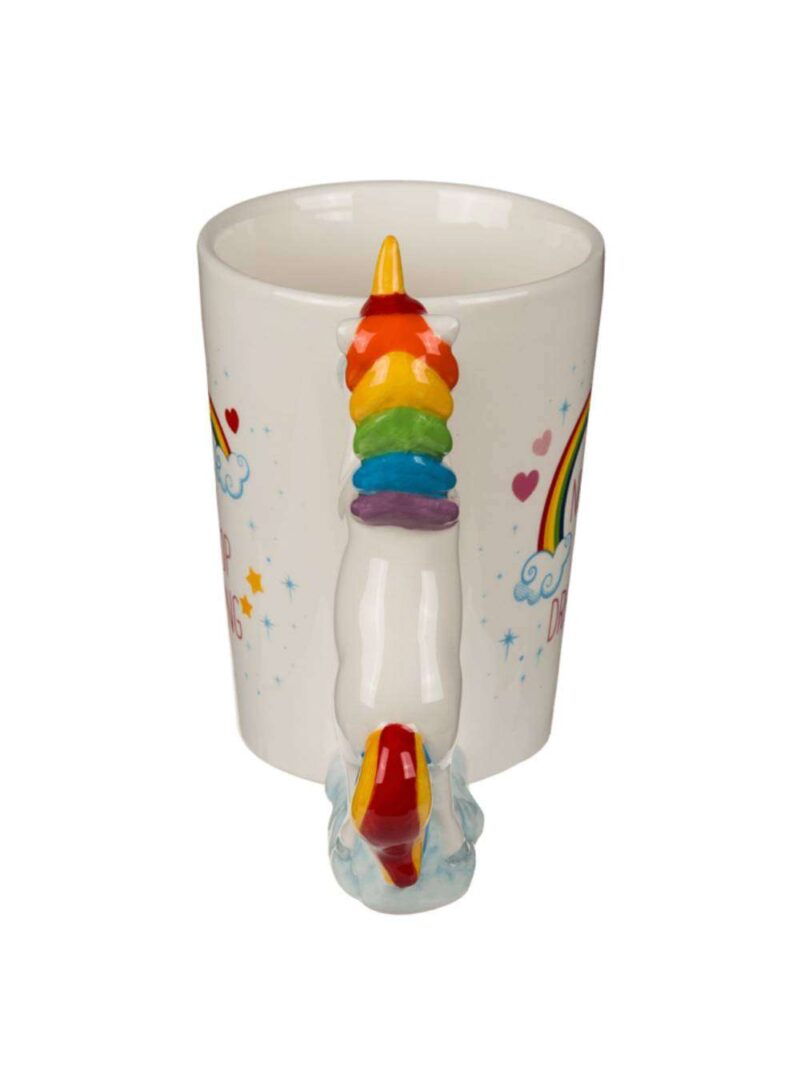 Tazza Con Manico A Forma Di Unicorno Never Stop Dreaming