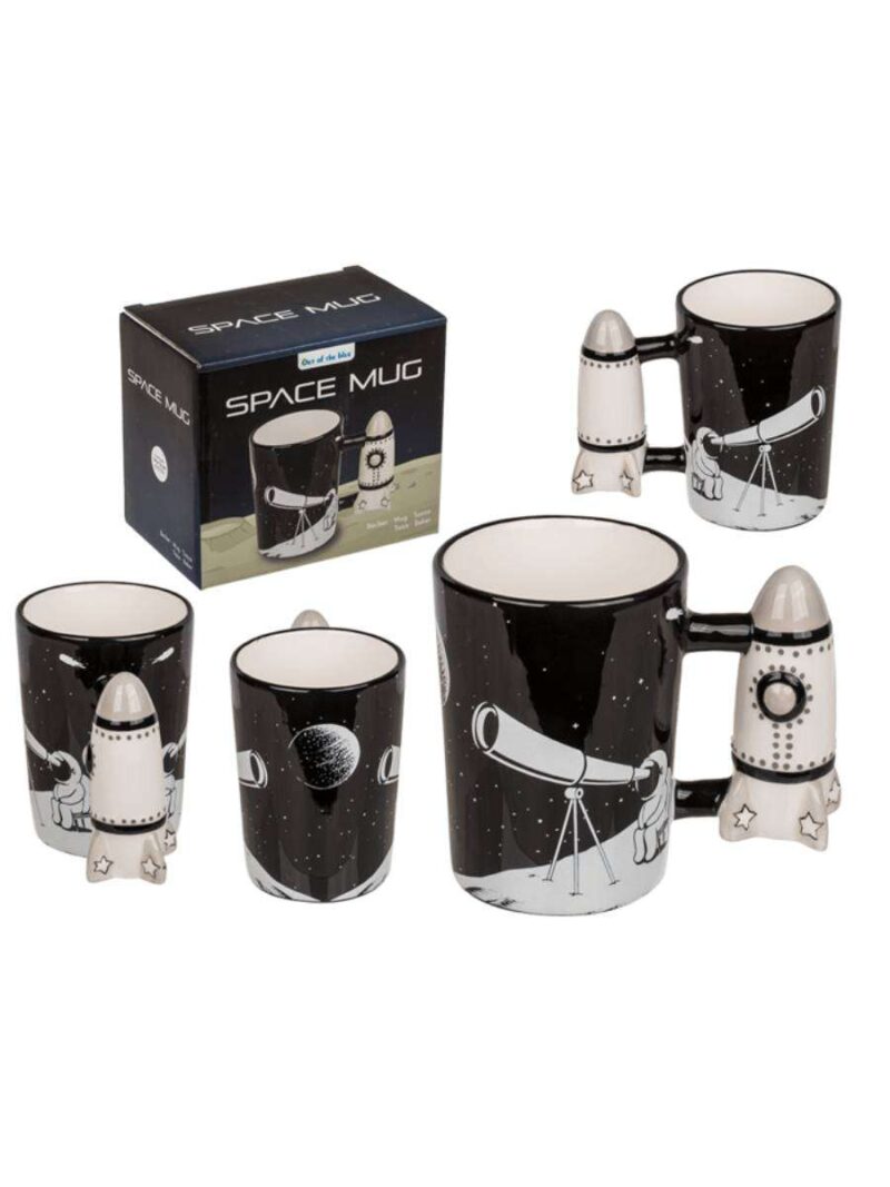 Tazza Astronauta Con Manico A Forma Di Razzo