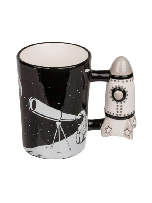 Tazza Astronauta con Manico a Forma di Razzo