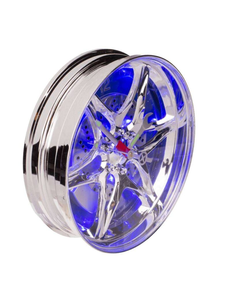 Orologio Da Parete Cerchione Con Led Blu