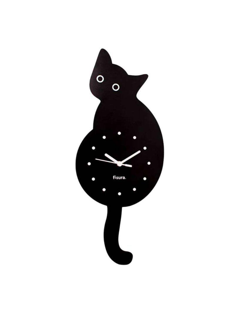 Orologio Gatto Nero Design Moderno E Originale