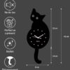 Orologio Gatto Nero Design Moderno E Originale