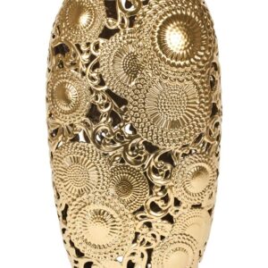 Vaso in Ceramica Oro Collezione Kyoto di Henriette