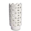 Vaso In Porcellana Bianca H31 Collezione Intrecci Di Henriette