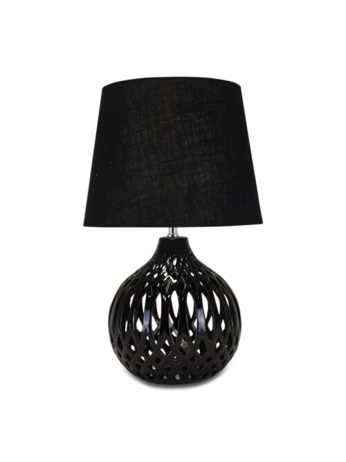 Lampada da Tavolo Sferica Nera h54 cm