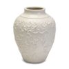 Vaso in Ceramica Bianco h28 cm Collezione Dentelle di Henriette